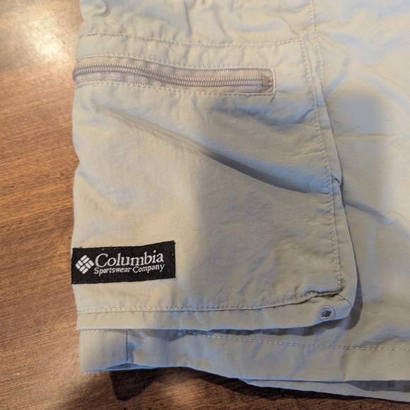 Columbia Tan Hybrid Swim Shorts Lightweight Elastic Waist - Picture 3 of 10